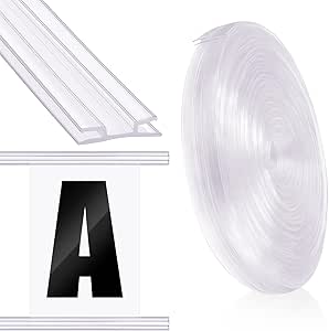 Frienda 75 Feet Foldable Plastic Track for Flexible Plastic Sign ...