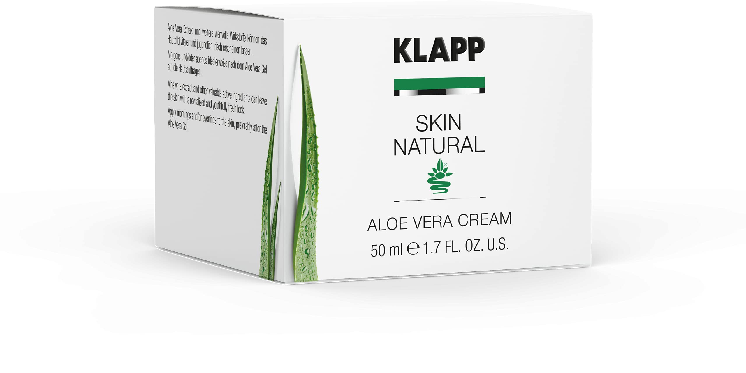 KLAPP Skin Natural Aloe Vera Cream 50 ml, ml, 50, 100, n/a, 50 : Amazon.de:  Kosmetik