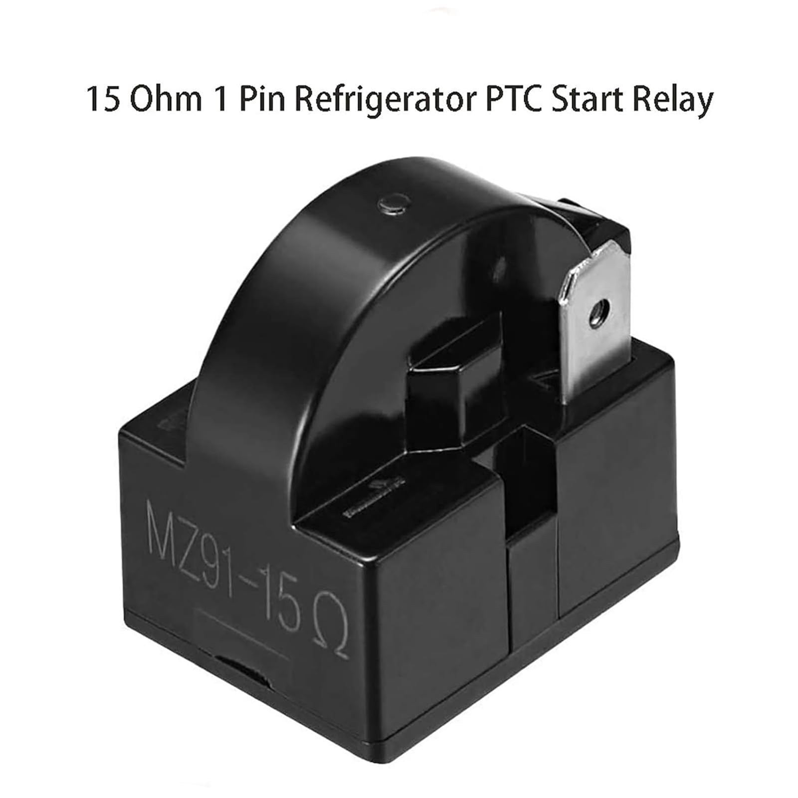 15 Ohm Widerstand 1 Pin PTC Starter Relais, Kühlschrank Ersatzteile Gefrierschrank Kompressor Widerstand für Mini-Kühlschränke, Kompaktkühlschränke,Tiefkühlschränke, Weinkühlschränke