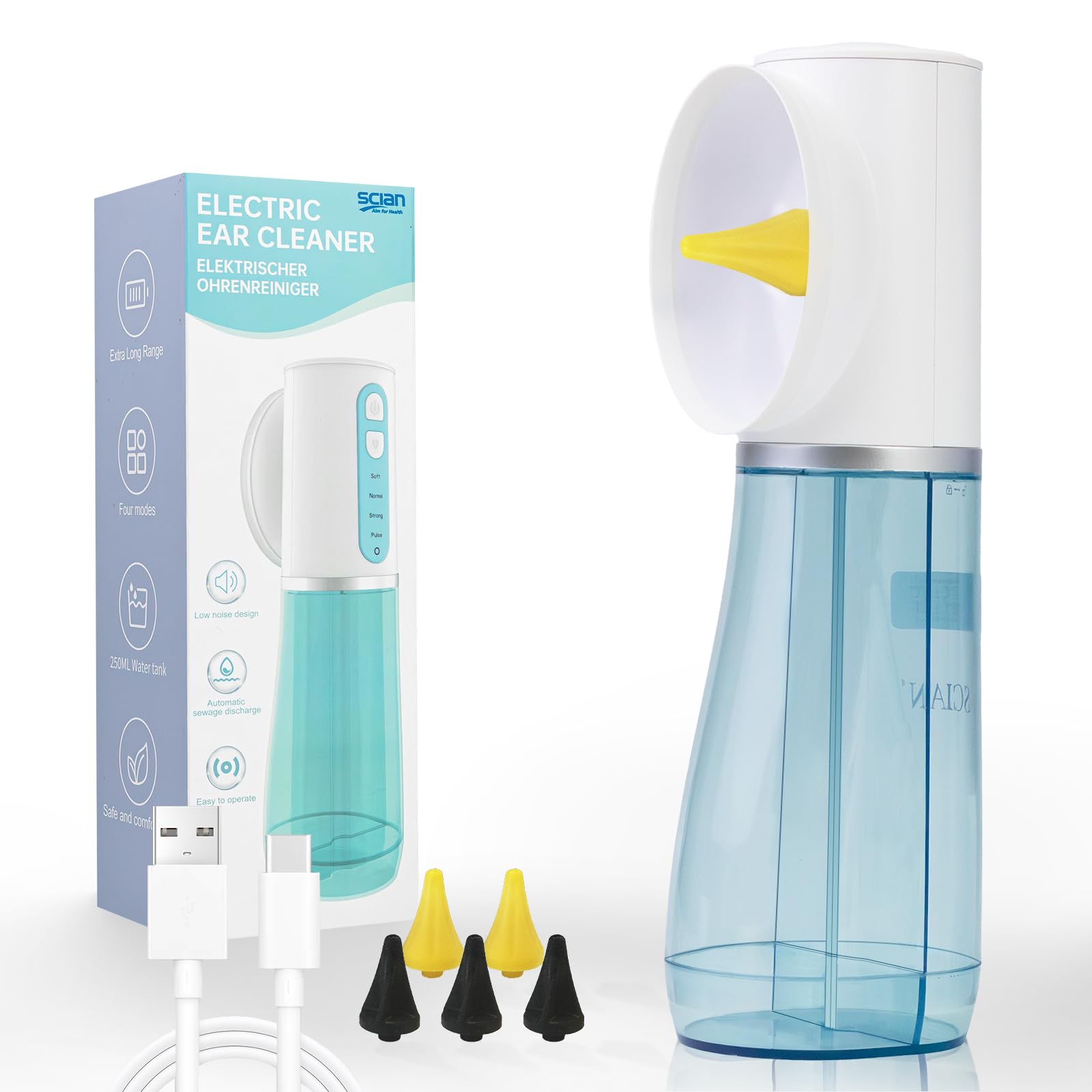 Photo 1 of Scian Ear Wax Removal System, Electric Ear Irrigation, Blue