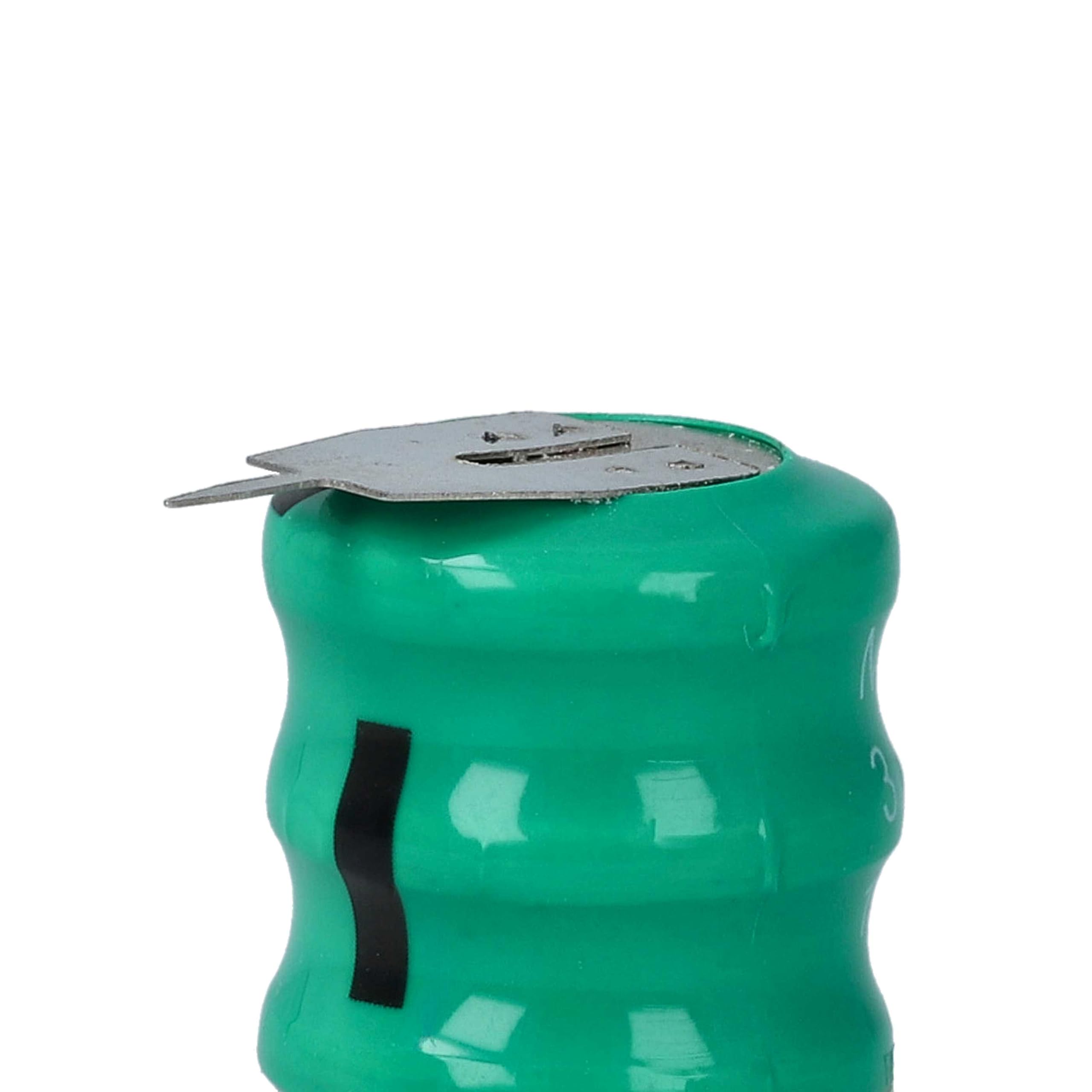 vhbw Wymienna bateria guzikowa 100x NiMH kompatybilna z Kinetic MH80B3AL3 (80 mAh, 3,6 V, NiMH)
