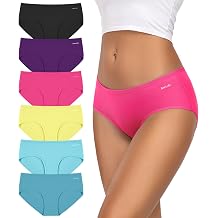tanstc women's cotton letters pack of 6 hipster letters low waist & stretch breathable