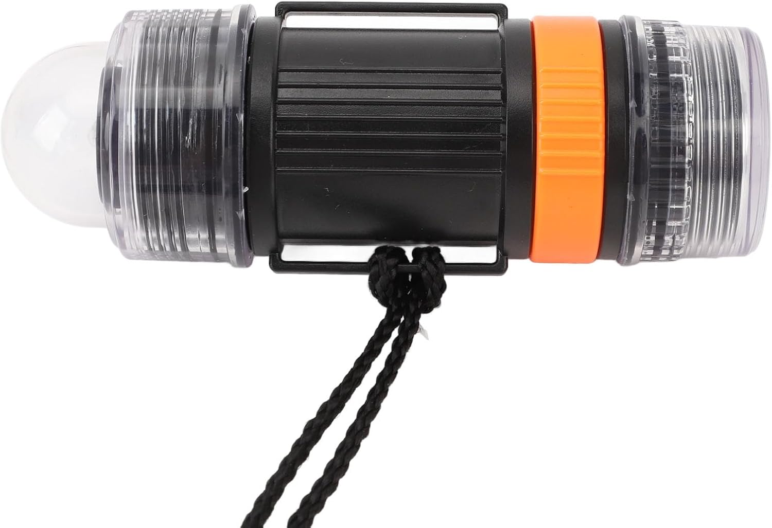High Brightness LED Dive Light, Strobe Function Flashlight, Underwater Adventure Light with Emergency Rescue Design, Ideal for Diving & Emergency (Black)