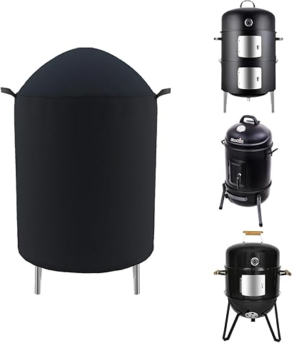 Cubierta redonda para ahumador para exteriores para ahumador Realcook Realcook de 17 pulgadas, Char-Broil de 16 pulgadas, ahumador de carbón