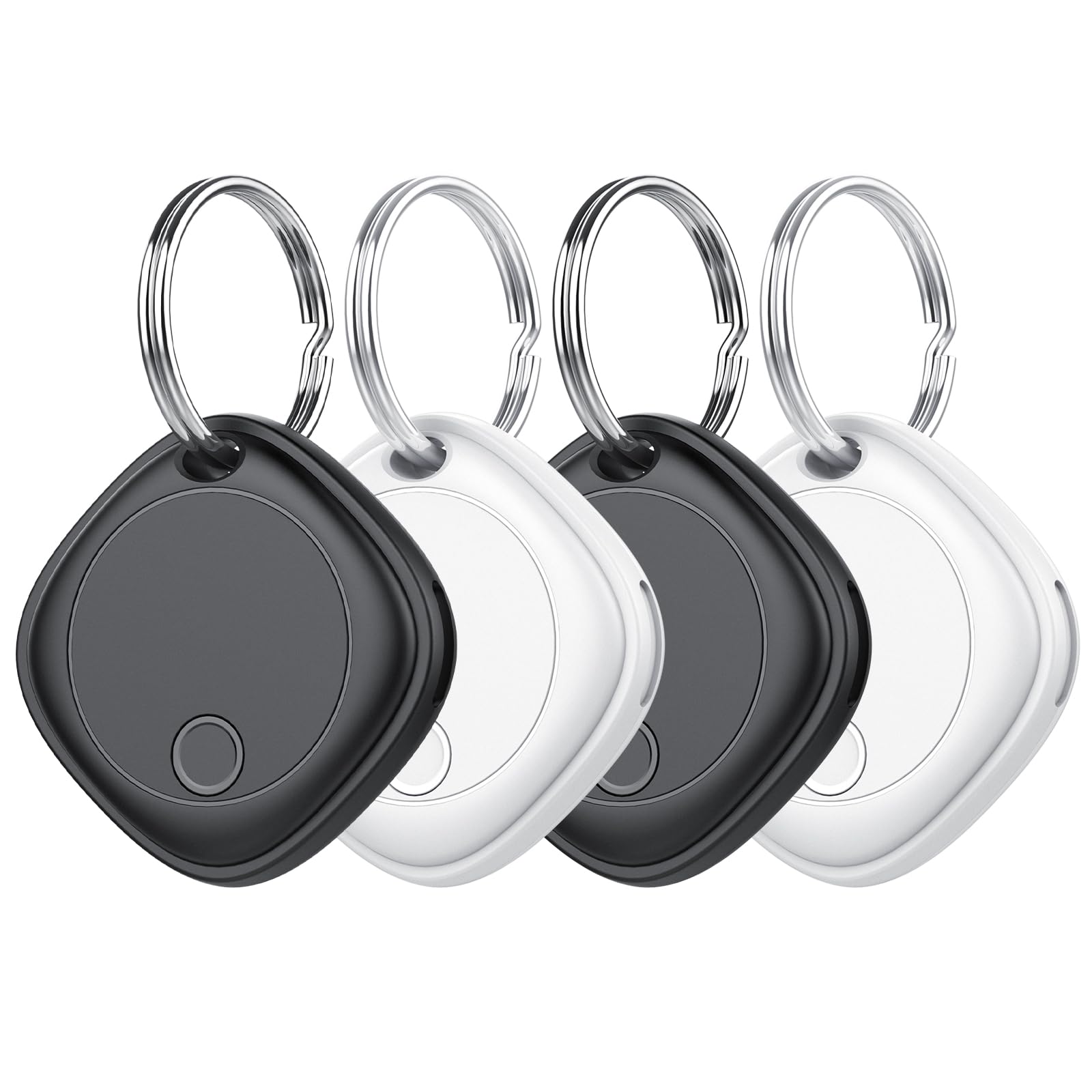 Smart Air Tag 4 pezzi, Bluetooth Trova oggetti Compatibile con Apple Dov'è (solo iOS), Batteria sostituibile, IP67 impermeabile, adatto per bagagli, borse, portafogli, zaini, chiavi Tag Tracking