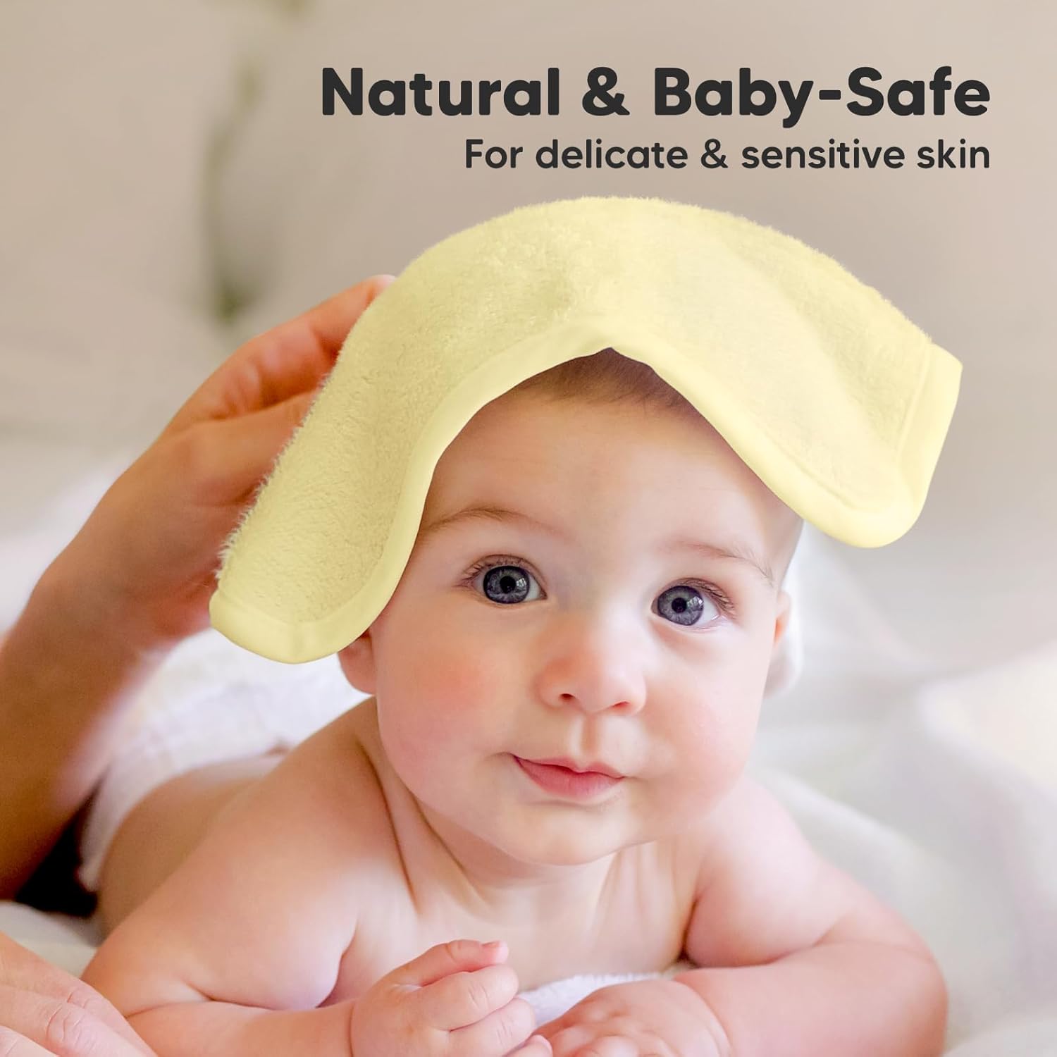 KeaBabies Baby Washcloths for Newborn, Kids and Baby Hooded Towel - Bath Baby Towels, Face Towel, Face Cloths - Baby Towel, Toddler Towels, Hooded Towels for Baby