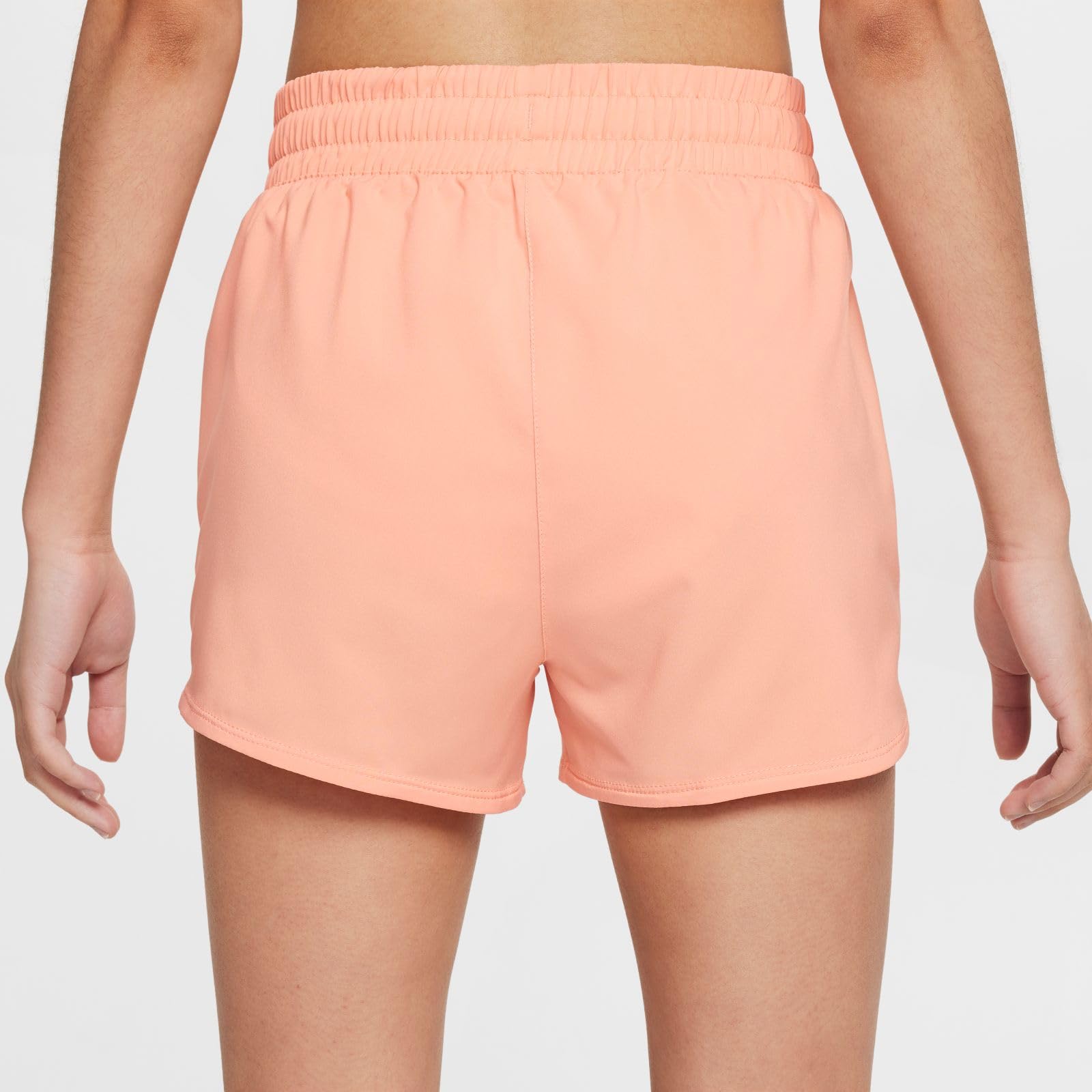 NIKE One Dri-fit Web-trainingsshorts Mit Hohem Bund Für Ältere Kinder (Mädchen) - Dri-FIT - Pantalones Cortos de Entrenamiento de Tiro Alto para niños Mayores (niñas) Niñas