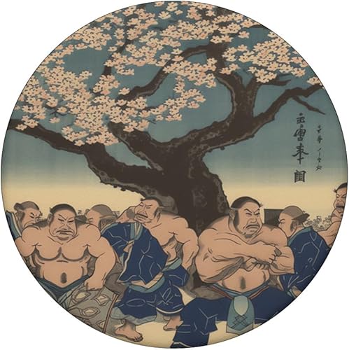 Miniatura 3 de Sumo Serenity Cherry Blossom Clash Elegance of Renaissance PopSockets Standard PopGrip