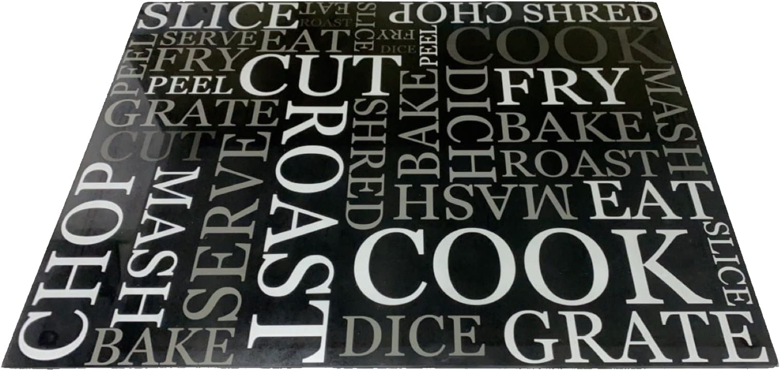 Acense Tempered Glass Worktop Saver, Toughened Glass, Smooth Edges