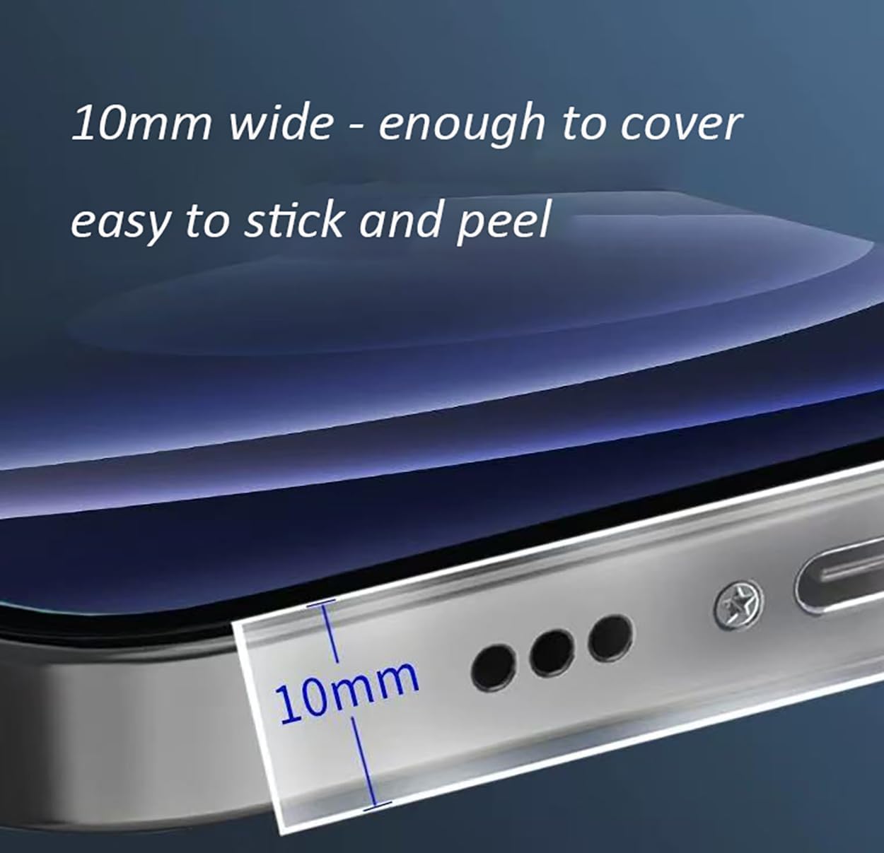 Cell Phone Cleaning Tools for iPhone Charging Port Dust Remover Tape, Phone Speaker Cleaner Accessory Kit Compatible with Camera, Airpod 4, iPad, Samsung, Pixel, Motorola etc -Transparent