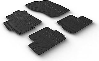 Gledring USA Custom Fit All-Weather Rubber Floor Mats Intended for Mitsubishi Lancer 2008-2020, No Trimming Required, Tailored Custom Fit, Protects from Rain, Mud, & Snow.