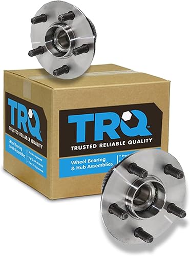 Vista 108 de TRQ Juego de Rodamientos de Rueda y Cubierta de Llanta Trasera para Conductor y Pasajero 2 Piezas Compatible con Infiniti G35 2003-2006 2007 G35