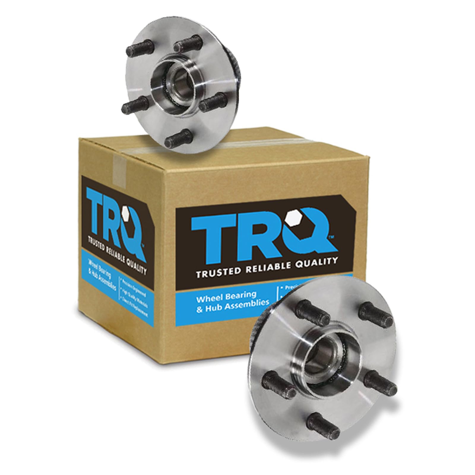 TRQ Rear Wheel Bearing and Hub Assembly Set 2 Piece