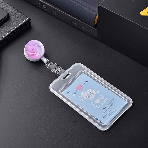 Miniatura 4 de Portatarjetas retráctil, portatarjetas de identificación, carrete de insignia de enfermera, soporte decorativo para tarjetas de identificación,