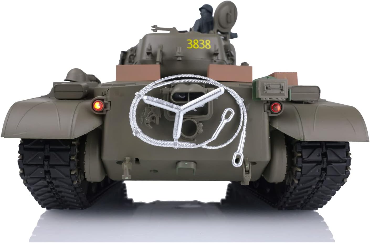 TOUCAN RC HOBBY US in Stock 2.4Ghz Henglong 1/16 Scale 7.0 Plastic Ver M26 Pershing RTR RC Tank Model 3838 BB Airsoft That Shooting BB Bullets