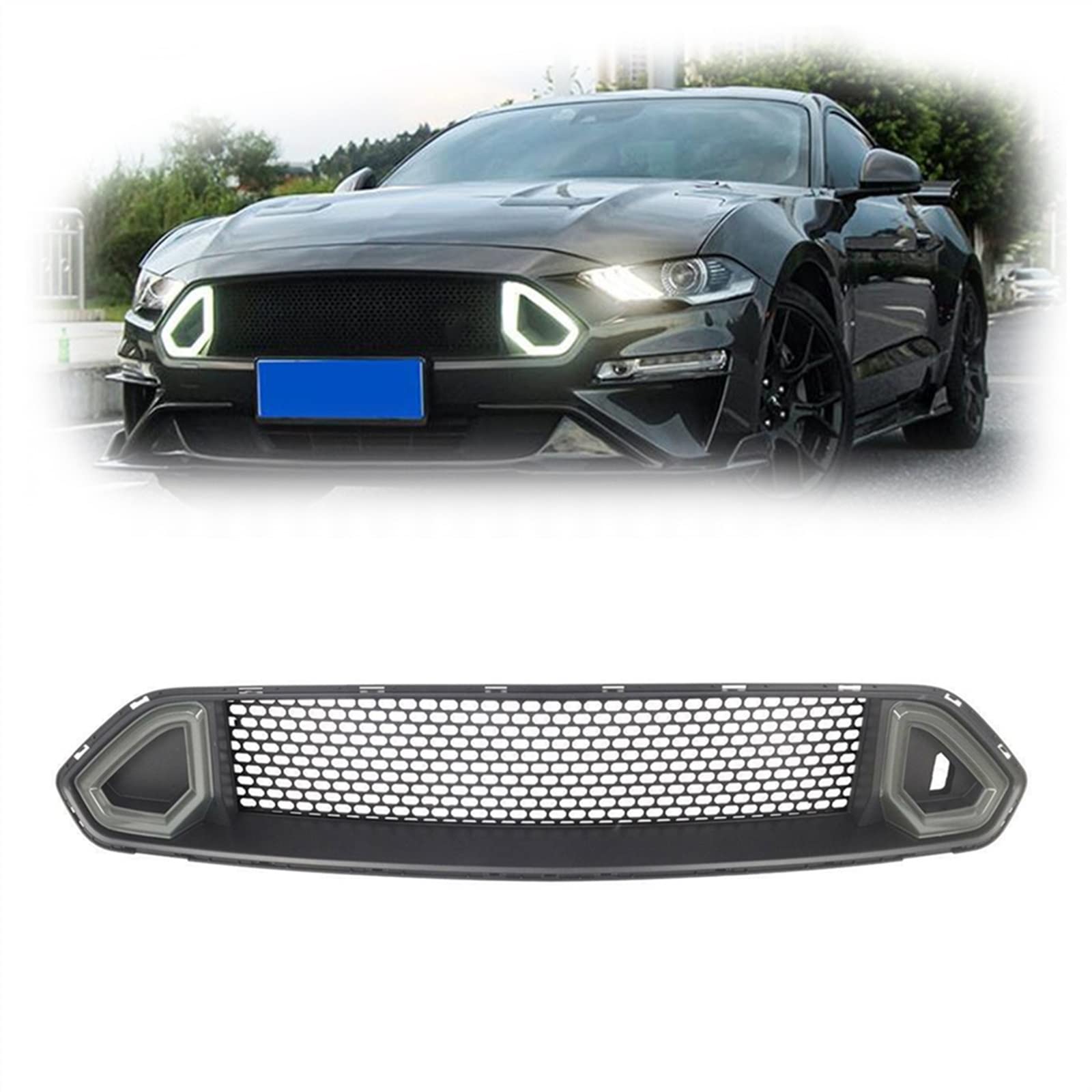 Grille de pare-chocs RTR pour Mustang 2018-2022 : sublimez vos sorties de nuit