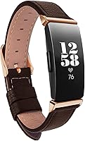 Vista 5 de Bandas compatibles con Inspire 3 mujeres y hombres, accesorios de cuero, correa de muñeca compatible con Inspire 3 (Inspire 3, negro/negro)
