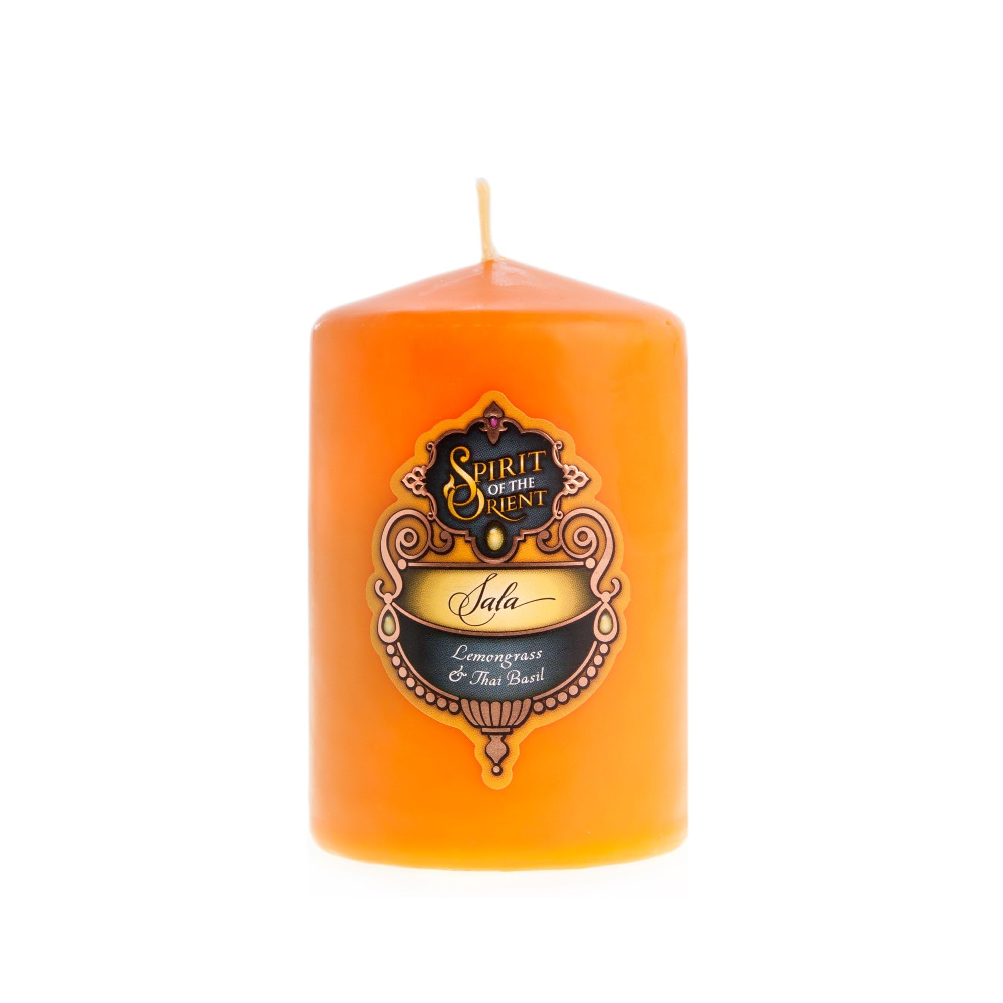 Spirit of the Orient Sala Pillar Candle Small - Australian Made & Owned, Cruelty Free & Vegan, Phthalate-Free Fragrance