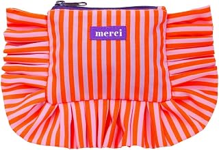 MERCI ストライプコットンポーチ S