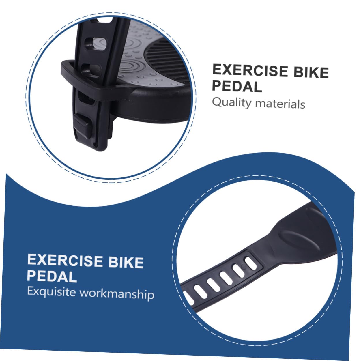 PRETYZOOM Pedales Prolongado Antideslizante con Bicicleta para Correa de Estática Aleatorio Estilo Cómodo y Hebilla Plástico Resistente en Ejercicio Uso Bicicletas de Carretera