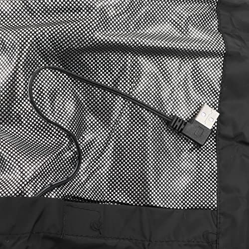 Colete aquecido, colete de aquecimento elétrico lavável à prova d'água com capuz ajuste de temperat