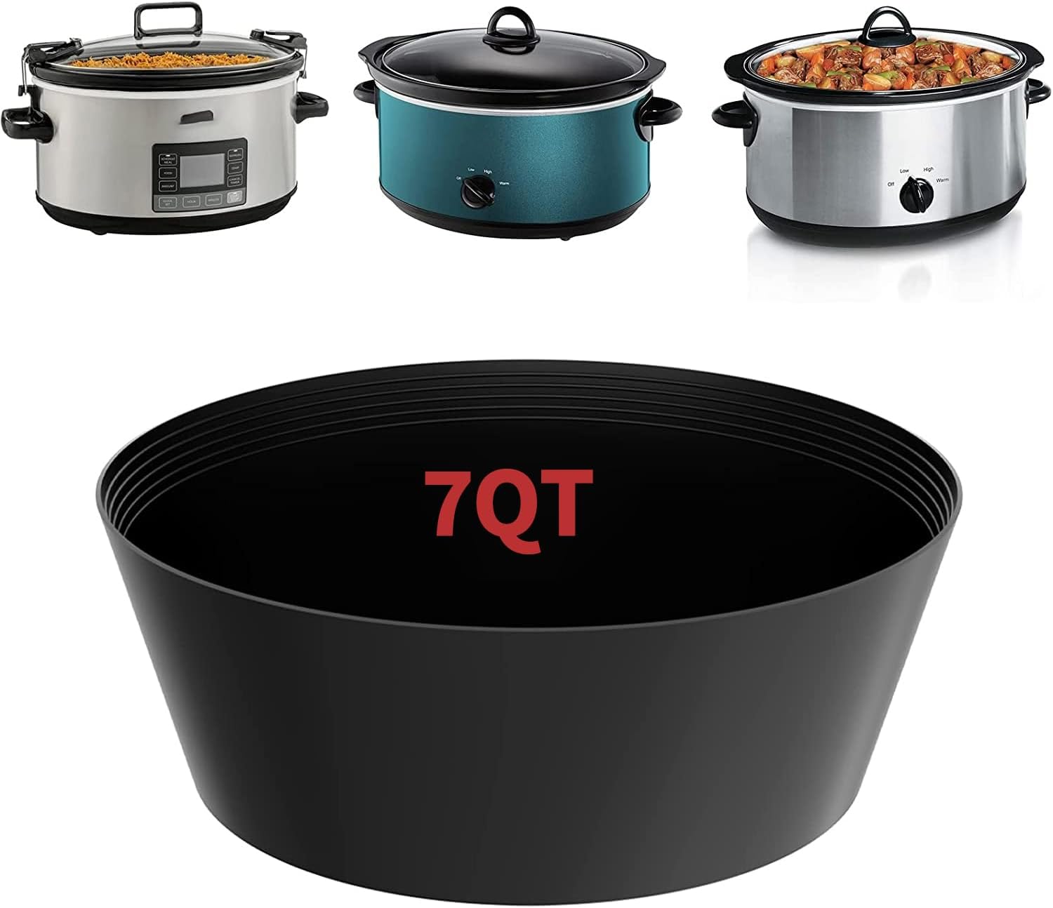 Slow Cooker Silicone Liners, 7 Qt Crockpot and Slow Cookers