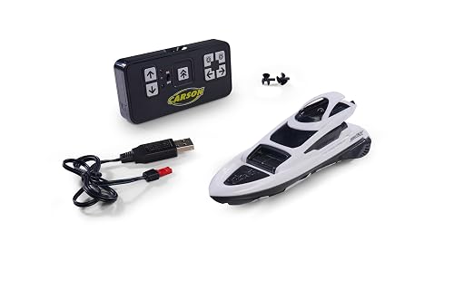 Carson Nano Racer Yacht 2.4 GHz - Barco Teledirigido para Niños y Adultos, Incluye Mando a Distancia