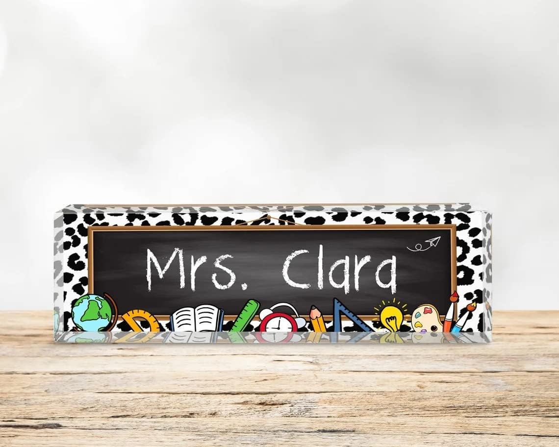 Personalized Teacher Gift In Bulk, Custom Teacher Name Desk