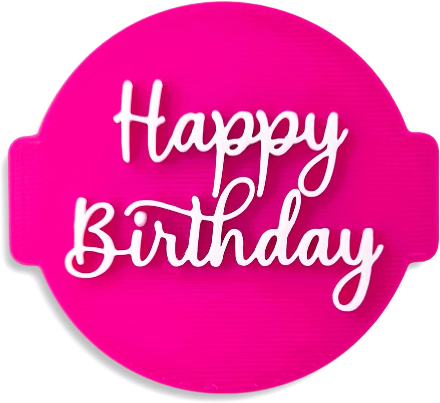 Happy Birthday Embosser Stamp for Icing Fondant Frosting Sugar Paste Cupcake Cake Cookie Baking Decoration (Pattern 1)