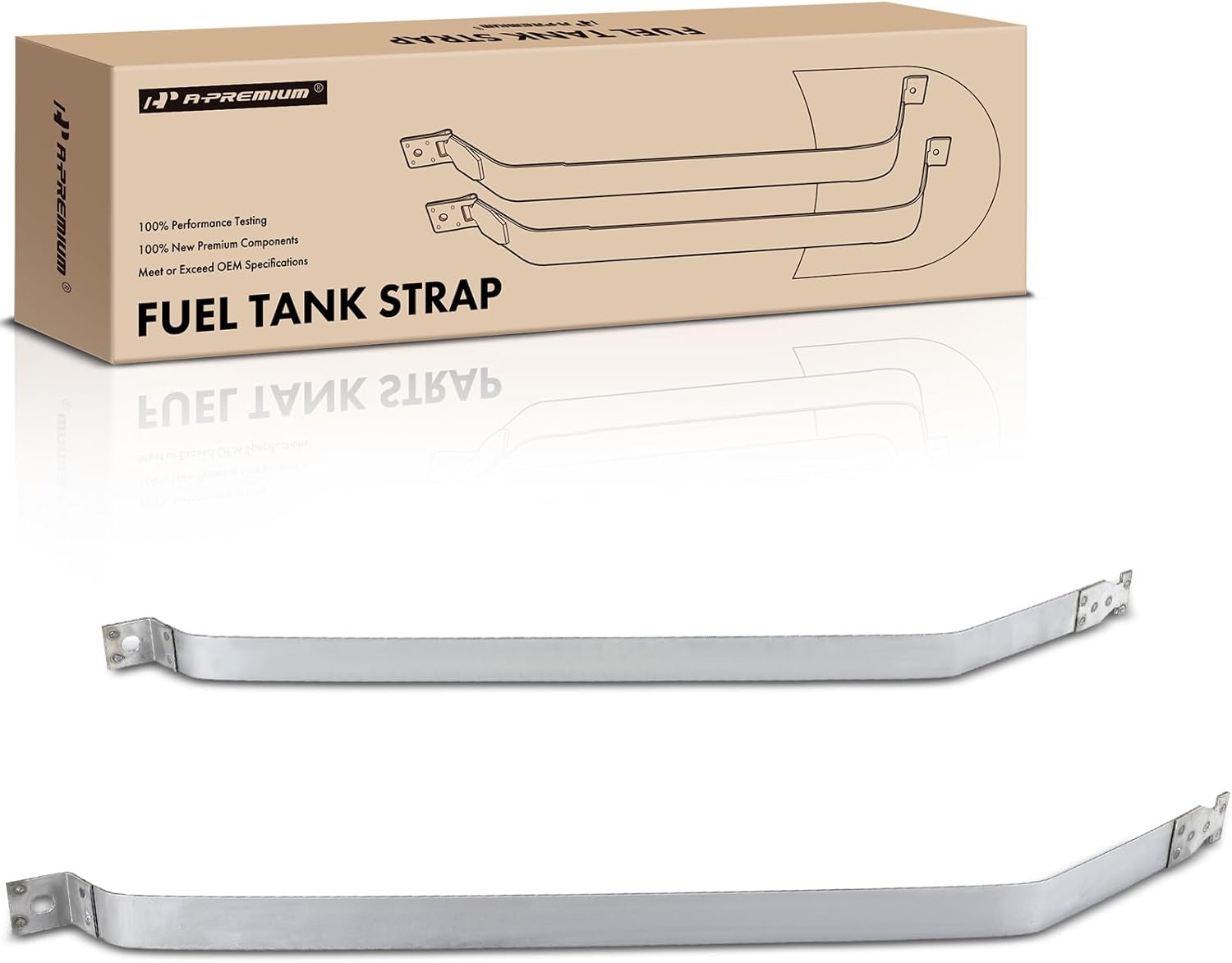 A-Premium Set of 2PCS Fuel Tank Straps Compatible with Ford Mustang 1971-1973 & Mercury Cougar 1971 5.8L 7.0L, Cougar 1972-1973