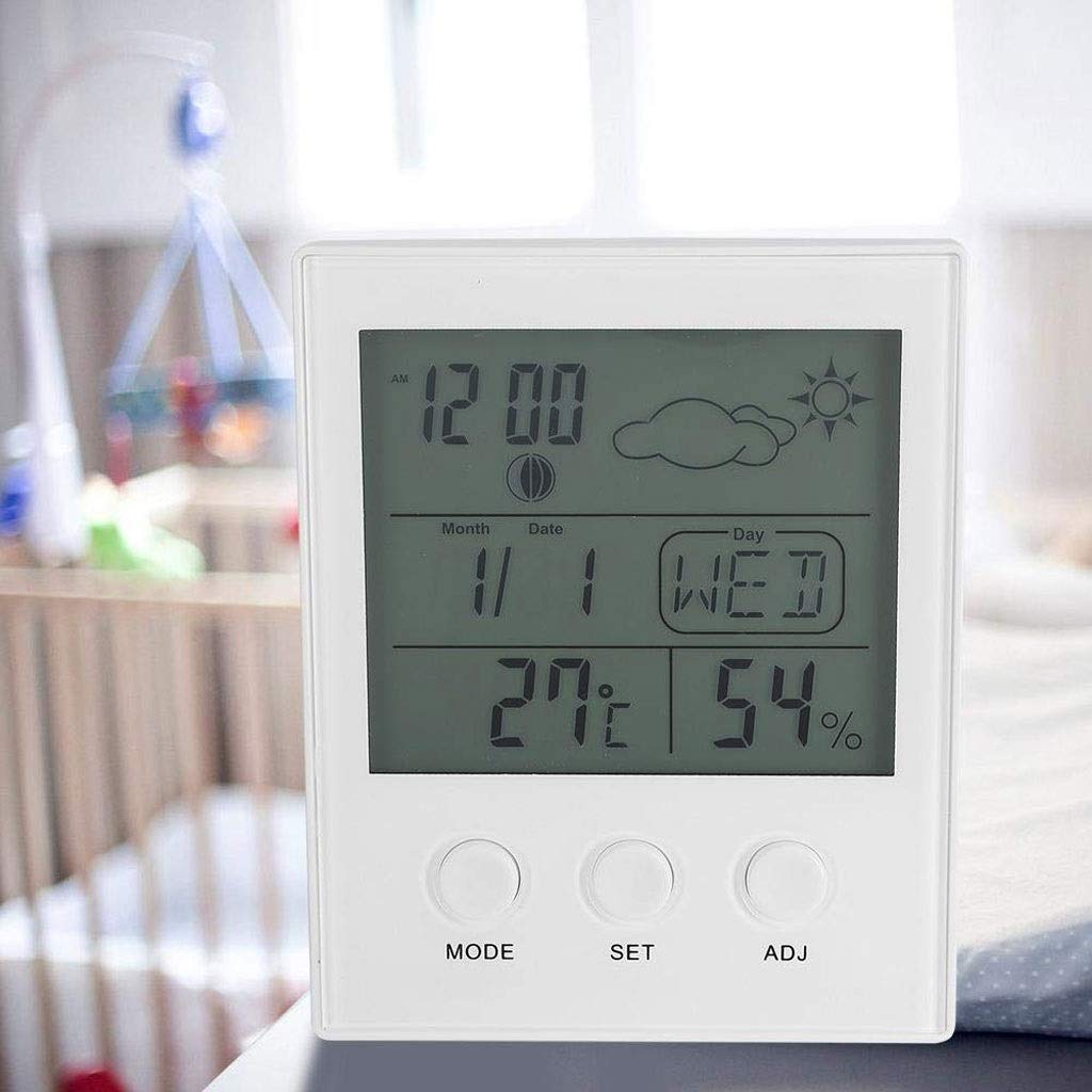 PNAWLLCF-65 Cyfrowy Higrometr Termometr, Duży wyświetlacz temperatury i wilgotności Miernik, Wysoka dokładność termometr miernik dla bezpieczeństwa szklarni