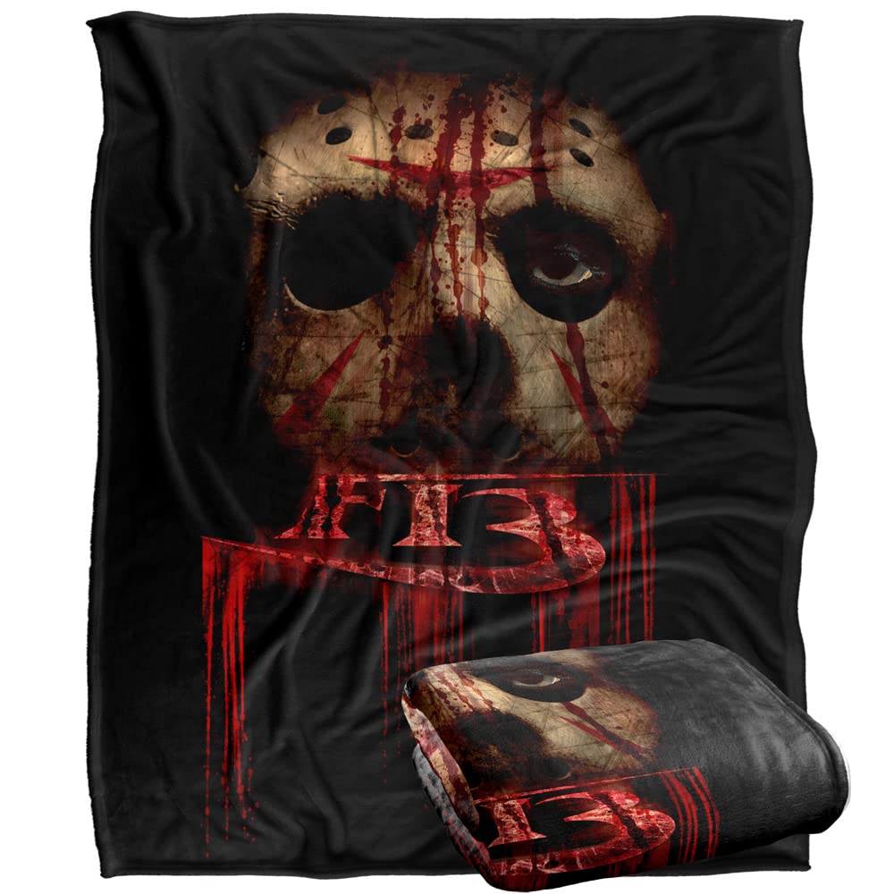 Plaid Friday The 13Th Remake au Toucher Soyeux de Haute Qualité 152x127 cm