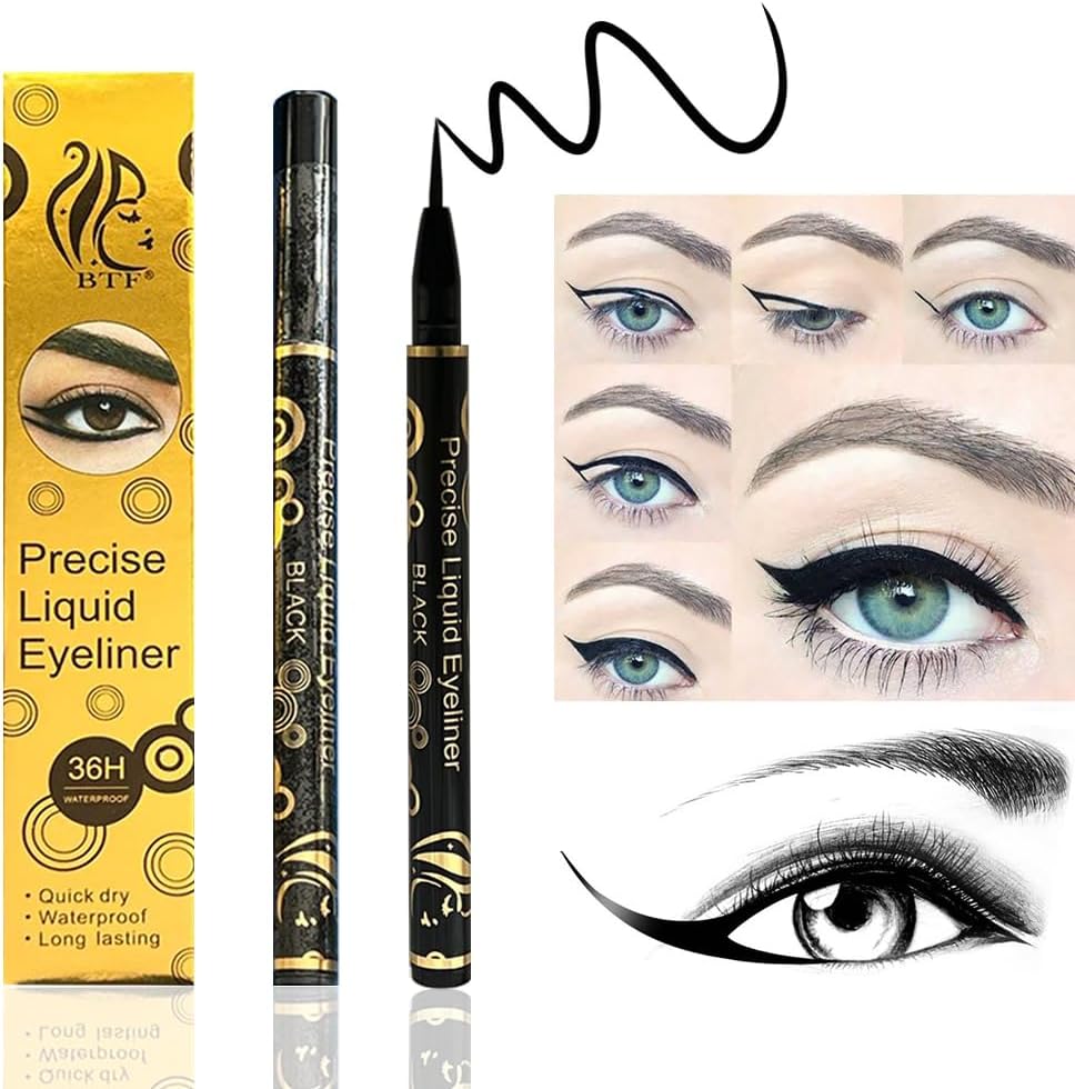 BTF Liquid Eye Liner, Easy To Use Eyeliner Pen, Waterproof and Smudge