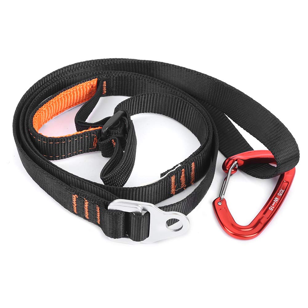 Climbing Ascender Strap, Mountaineering Ascending Pedal Belt Riser Rope Equipment for Mountaineering Rock Climbing