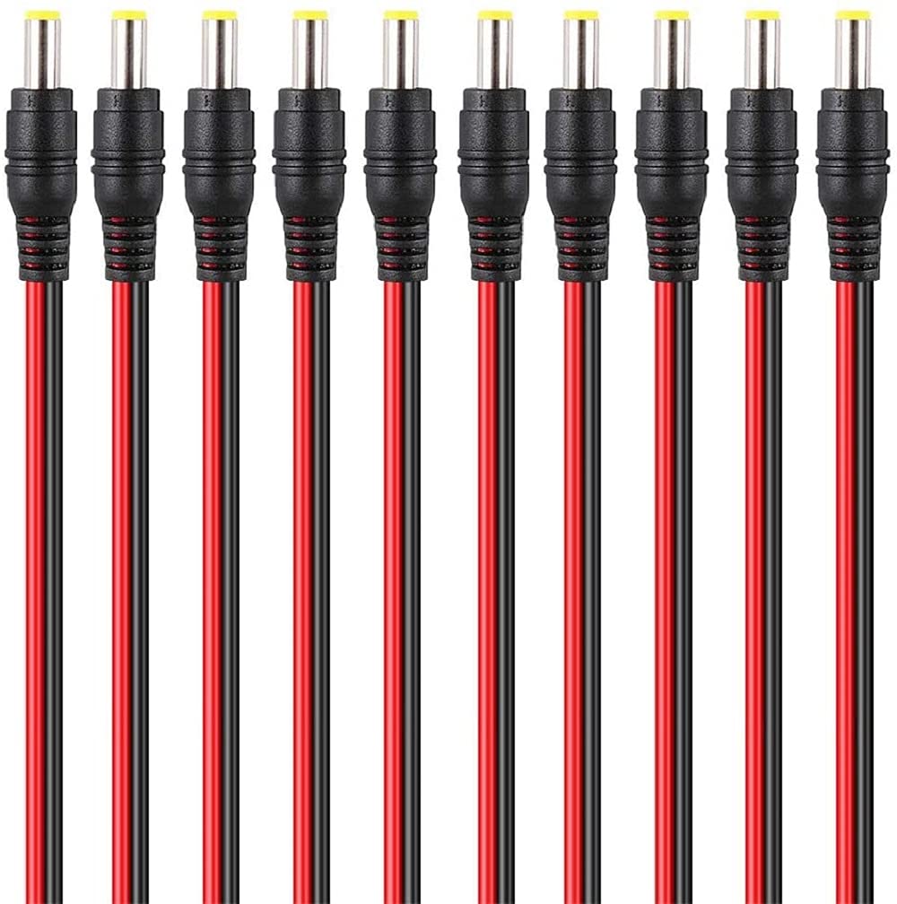FEDUS 10 inch 30cm 2.1 x 5.5mm Male DC Power Pigtail Connectors for CCTV Surveillance Camera Item Name Pack of 10 (B07KT5KPHY) Amazon Price History, Amazon Price Tracker