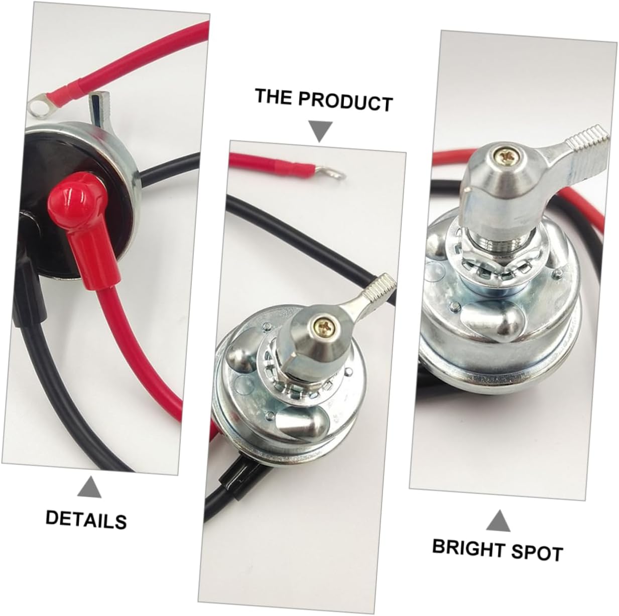 Battery Disconnect Knob Master Interrupter Silver Copper Foot Car Switches High Safety Isolator