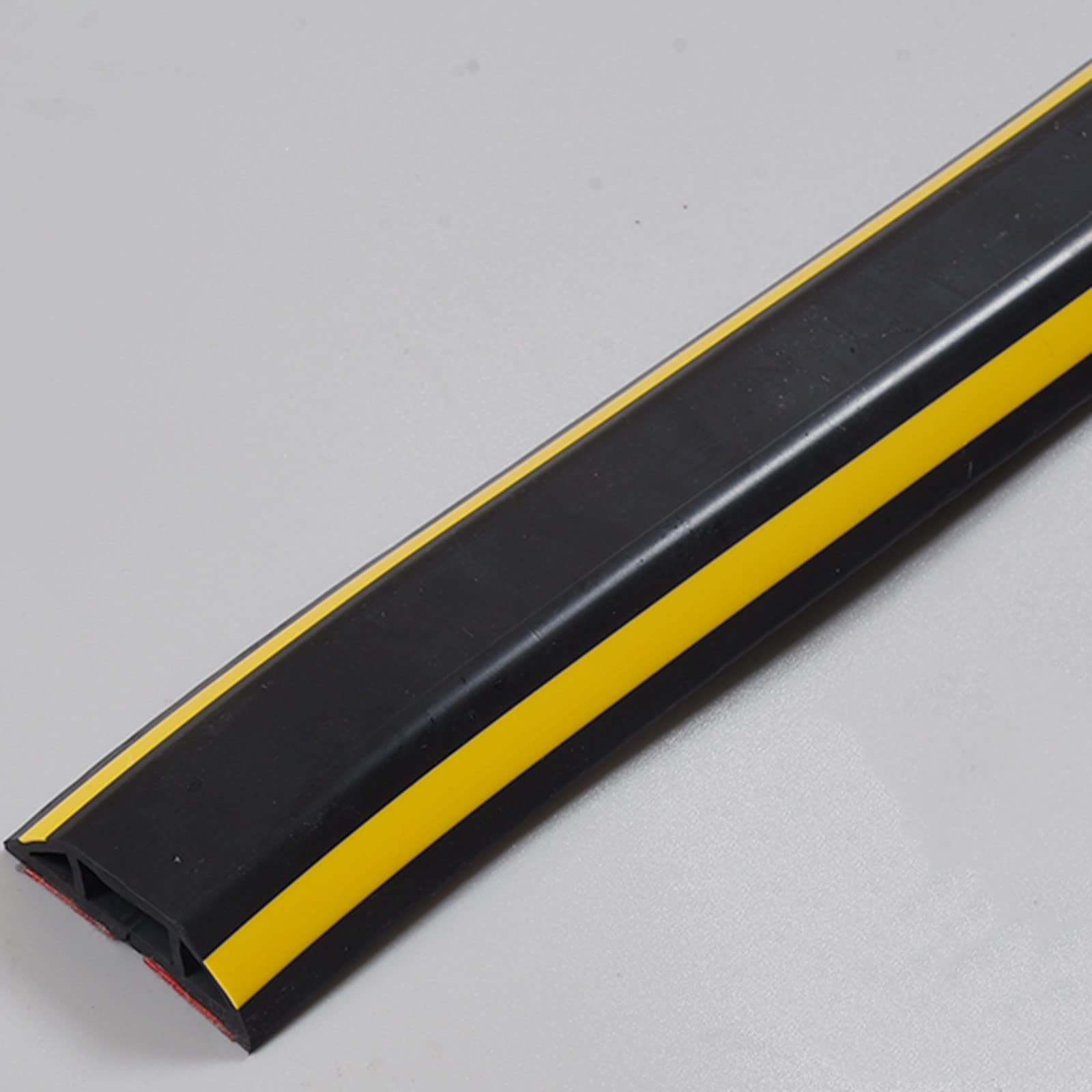 Floor Cord Covers,Floor Cable Protector,Flexible PVC Duct Cable Protector,Protect Cables,Self-Adhesive Power Cable Protector,for Office,Home,Workshop,Warehouse