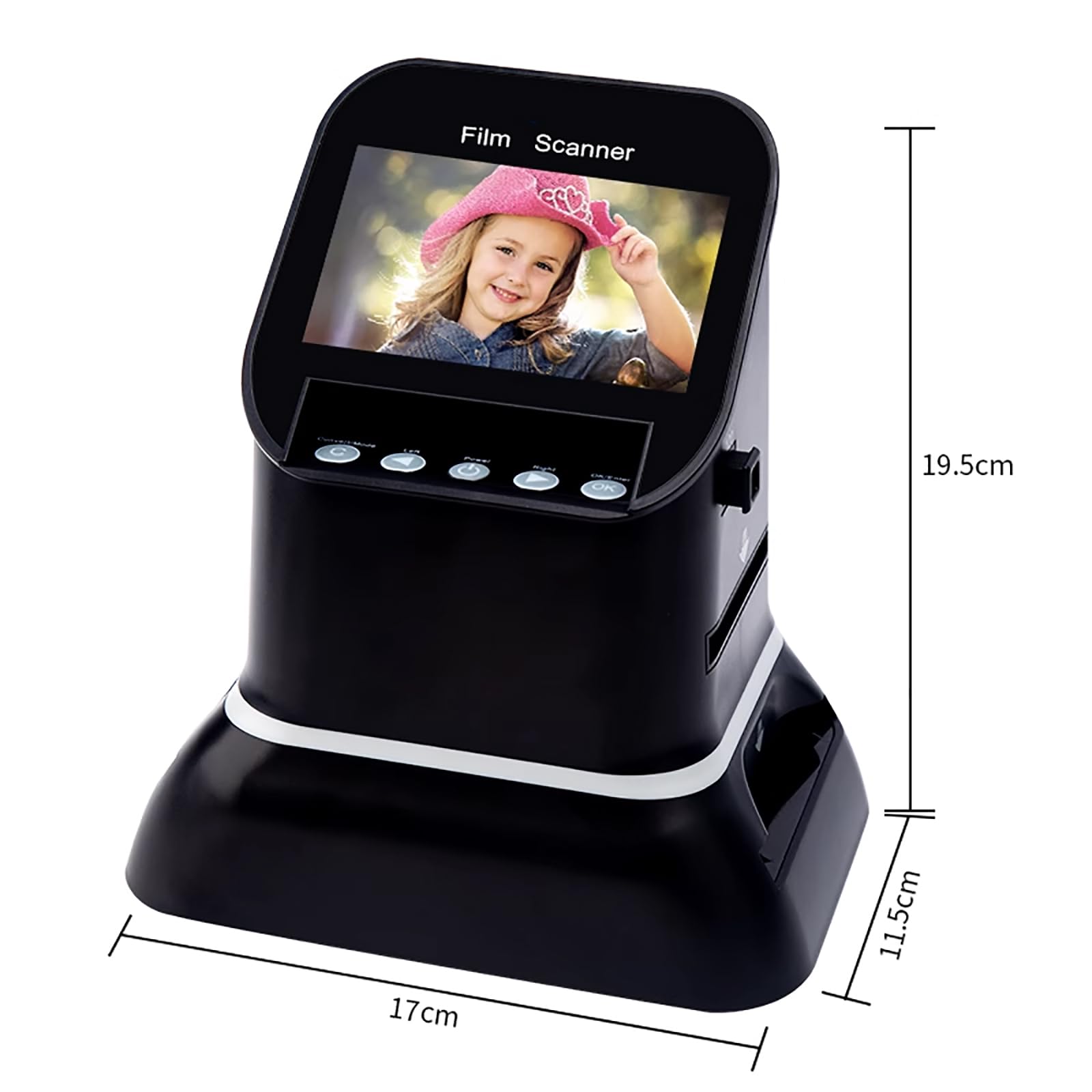 Scanner per Negativi per Diapositive, Scanner per Pellicole Digitali da 22 Megapixel, Supporto HDMI E Uscita PC, Conversione di Negativi E Diapositive da 135/35 Mm, 120,127, 126KPK in JPEG