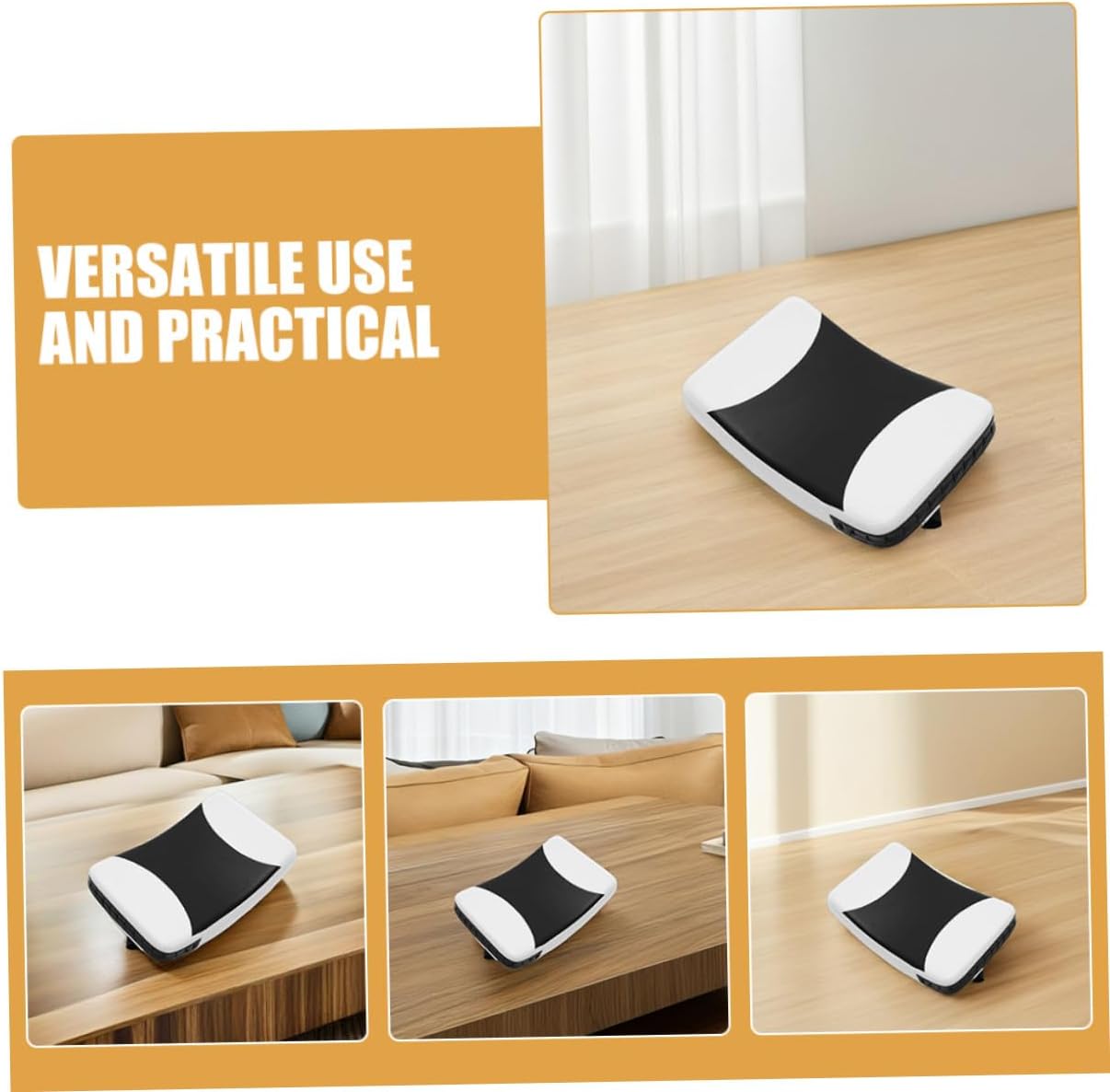 STOBAZA Kick Shield for Taekwondo and Kickboxing, Compact Black and White Curved Sparring Training Pad, Sturdy Striking Target for Martial Arts Practice and Blocking Exercises