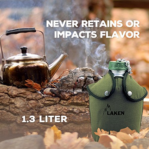Feldflasche Laken 1,3 Liter Aluminium für Outdoor Aktivitäten