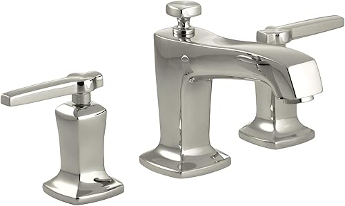 Miniatura 2 de KOHLER K-16232-4-BN Margaux - Grifo de lavabo amplio, níquel cepillado vibrante Vibrant Brushed Nickel,Bronce pulido vibrante,Dorado