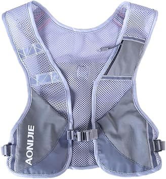 BlueField Reflective Running Vest for Men Women- Hydration Pack Water Backpack, Hydration Backpack for Hiking-Lightweight
