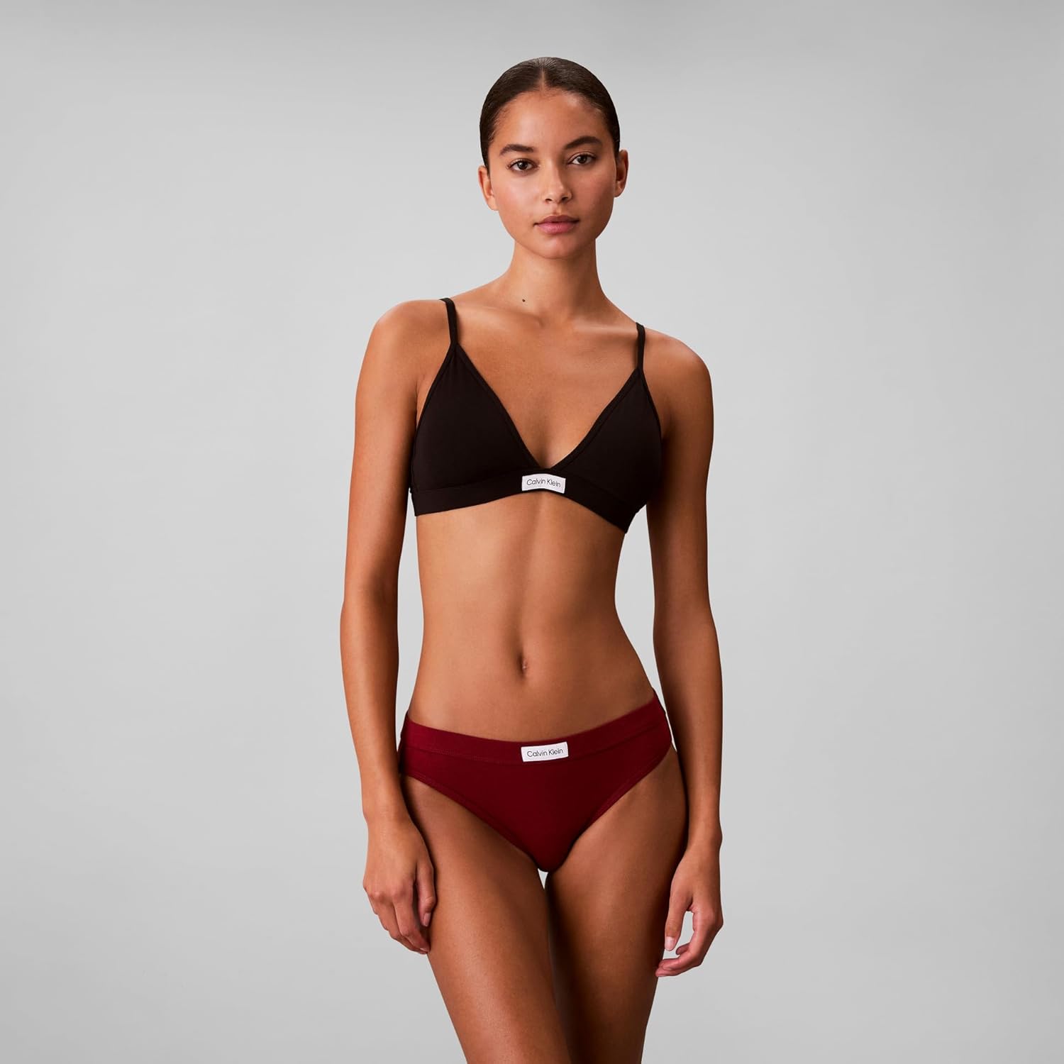 Calvin Klein womens Comfort Logo Cotton Stretch Bikini Panties, 3 Pack - Image 2