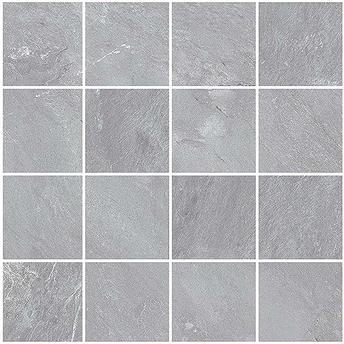 Matte Wall Tile, Square Backsplash Tile Gray 11Pk, 11.8" Sq