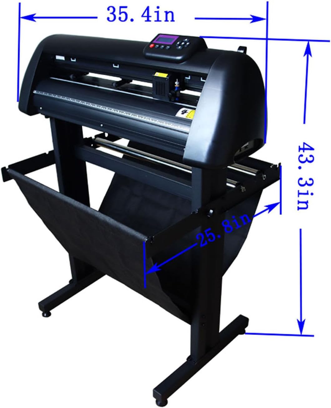 24inch Vinyl Cutter Automatic Edge Patrol 500g Cutting Machine DIY Vinyl Printer Plotter with LCD Display and COM, USB, U Disk Interface