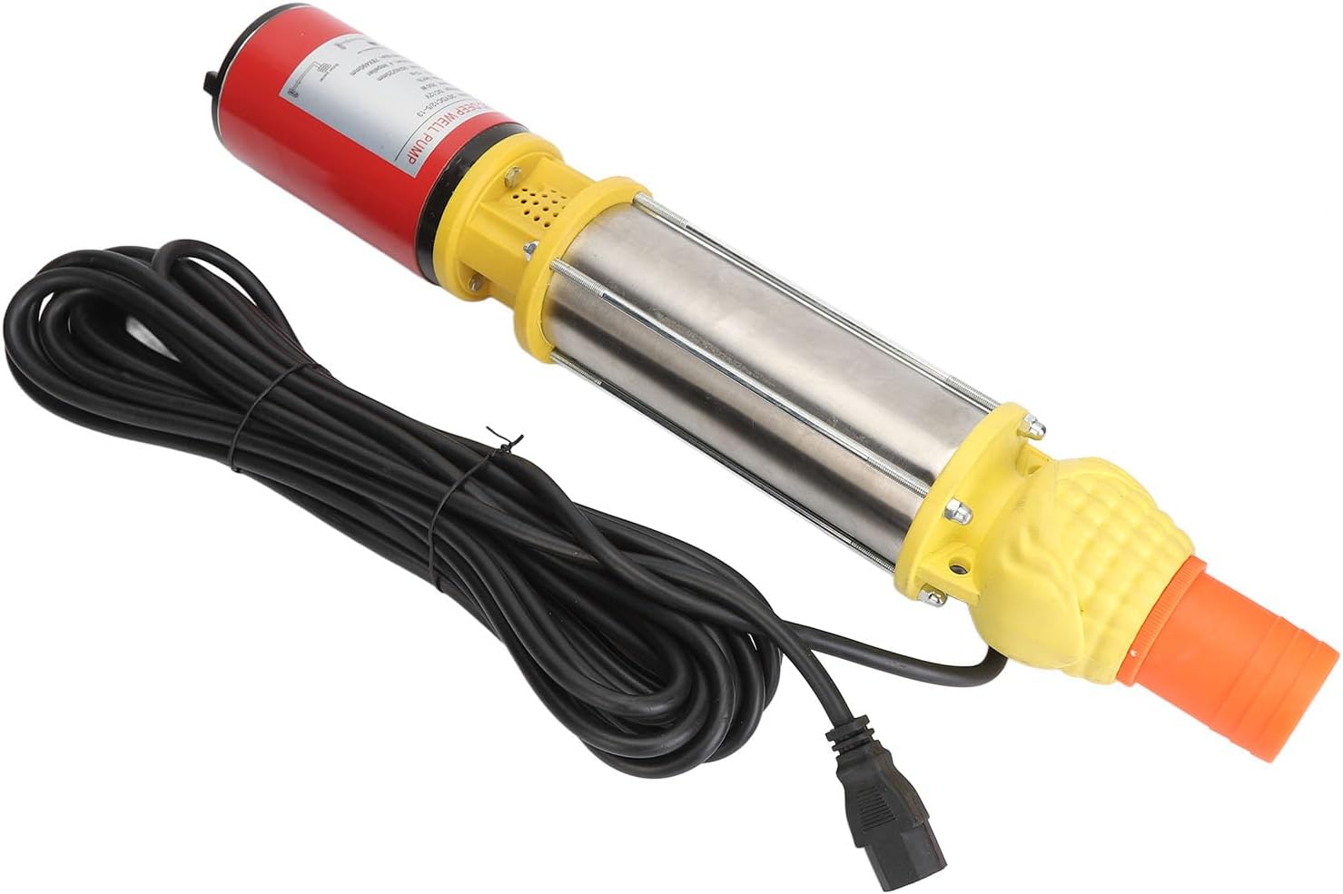 Eujgoov Solar Well Pump, DC24V 300W Solar Well Pump Submersible Submersible Water 5m3/h 20 Meter Head Deep for Agricultural Garden