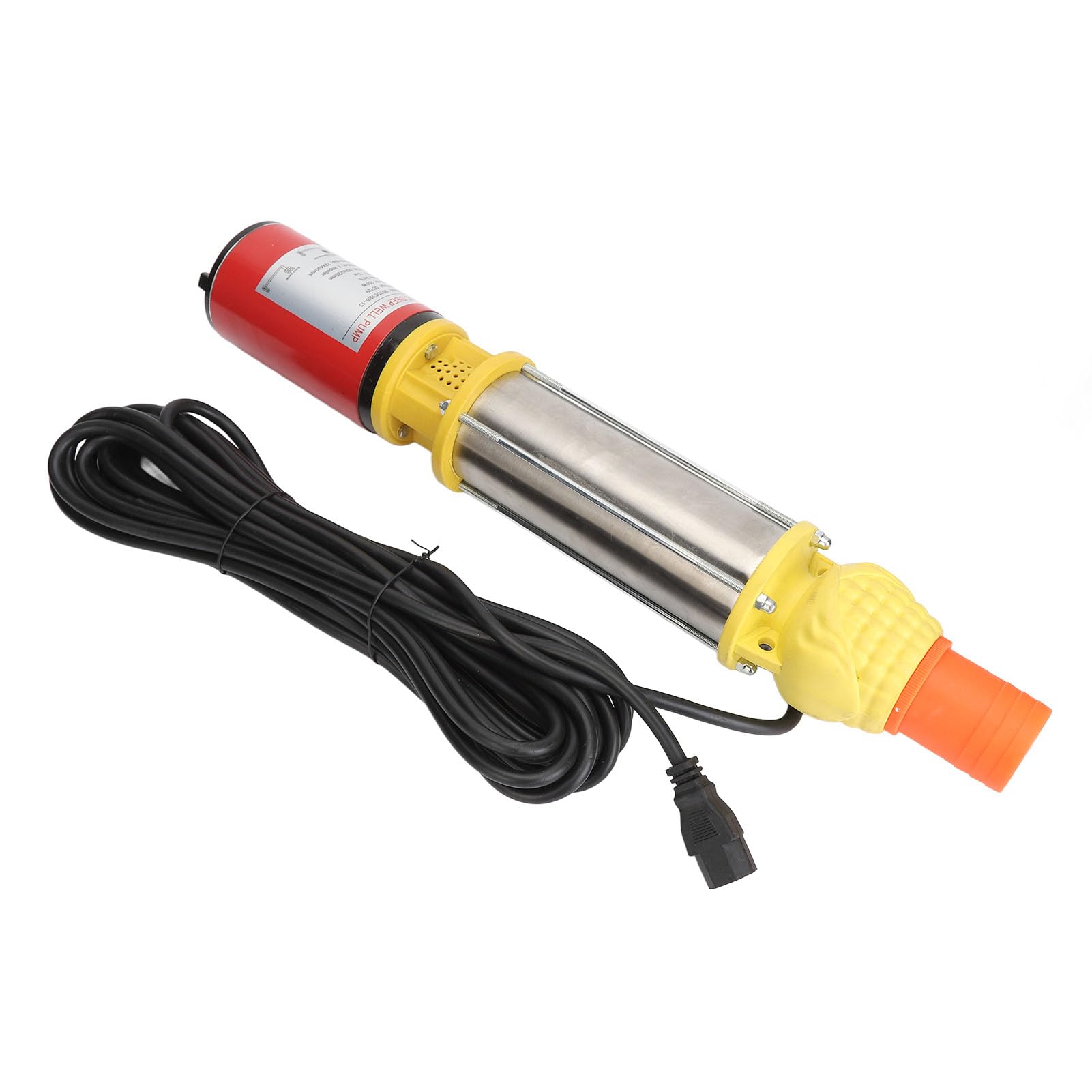 Bomba de Fuente con Energía Solar, Bomba de Agua Solar 3SYDC48/6-25 48V 400W Bomba de Pozo Sumergible Solar de Acero Inoxidable para con Tanque de Agua, Bombas de Pozo