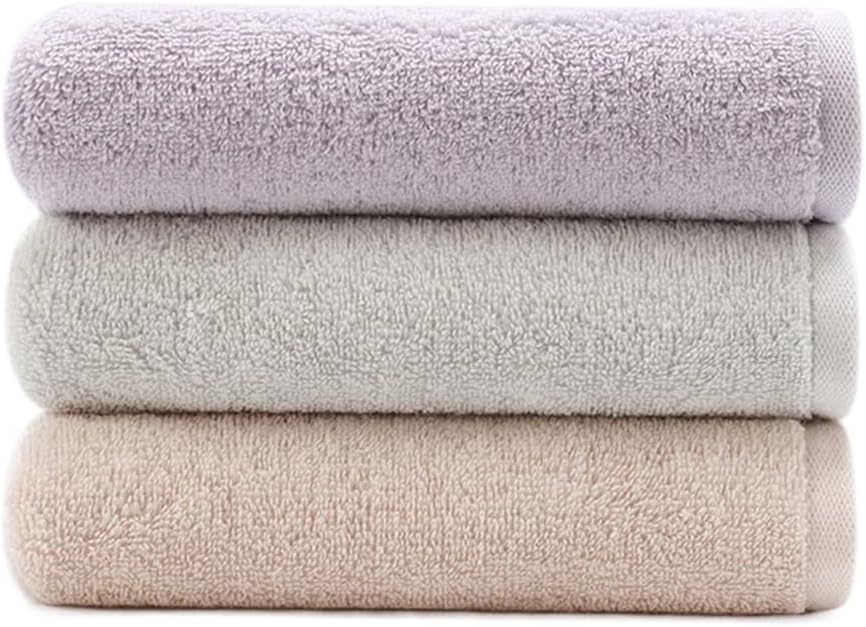 Cotton Towel wash Your face Household Soft Water Absorption Fast Dry Lovers Men and Women's 3 Clothes(C 3PS)