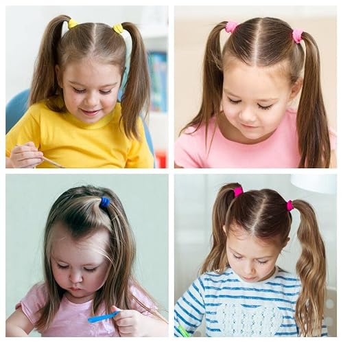 120 Pcs Baby Hair Ties,Multicolor Cotton Toddler Hair Ties For Girls And Kids,Small Seamless Hair Bands Soft Hair Elastics Ponytail Holders(12 Colors) #TOP3