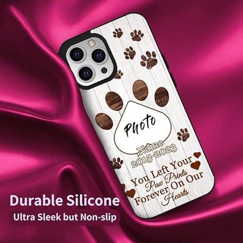Personalized Pet Memorial Phone Case Compatible With Iphone 14 13 12 11 Pro Max Xr 8 Plus Samsung Galaxy S23 S22 S21 S20 Fe Plus Ultra A53 A03S A13 A32 Dogs Cat Loss Of Pet Gift #TOP1